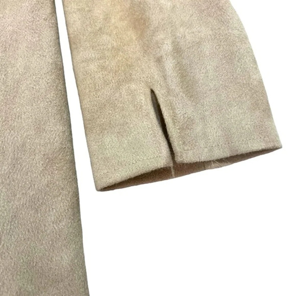 Gretchen Scott size XS faux suede sweater camel tan color cardigan like new - Picture 4 of 7
